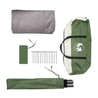 Produktbild för Tunnel Tent 3-Person med tak Grön och Vit 328 x 228 x 115 cm