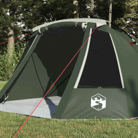 Produktbild för Tunnel Tent 3-Person med tak Grön och Vit 328 x 228 x 115 cm