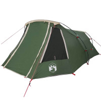 Produktbild för Tunnel Tent 3-Person med tak Grön och Vit 328 x 228 x 115 cm