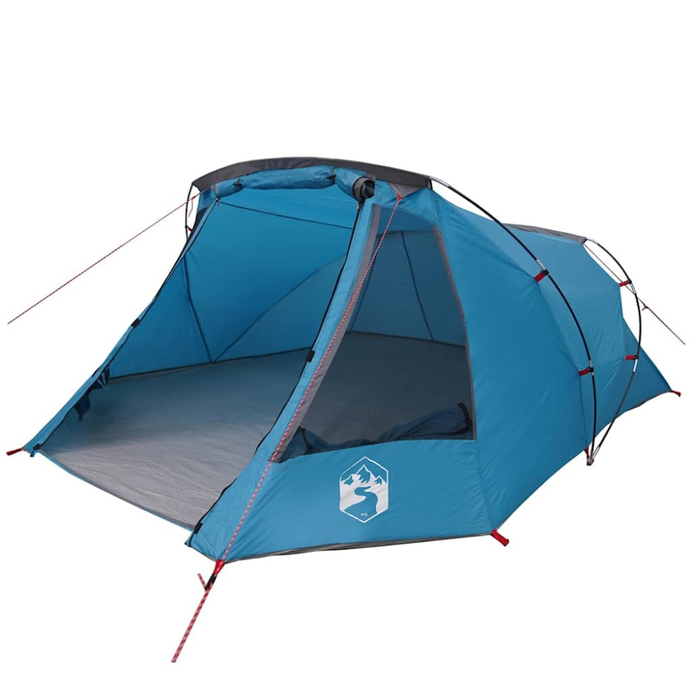 Produktbild för Tunnel Tent 3-Person med tak Blå och grå 328 x 228 x 115 cm