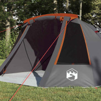 Produktbild för Tunnel Tent 3-Person med tak Grå och orange 328 x 228 x 115 cm