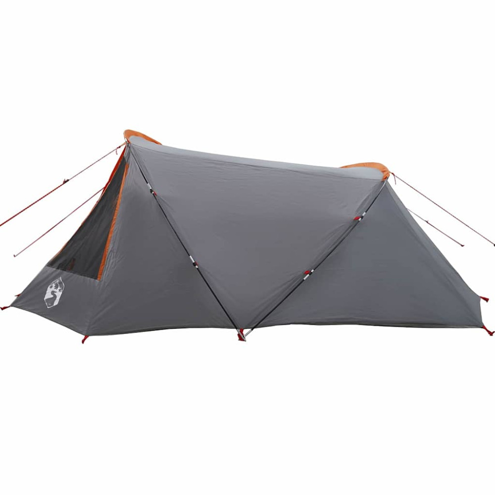 Produktbild för Tunnel Tent 3-Person med tak Grå och orange 328 x 228 x 115 cm