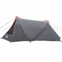 Produktbild för Tunnel Tent 3-Person med tak Grå och orange 328 x 228 x 115 cm