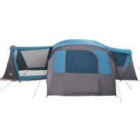 Produktbild för Familjetält 20-personer med tak Blå och grå 745 x 700 x 217 cm