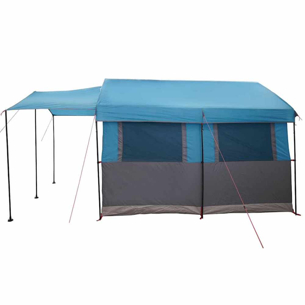 Produktbild för Familjedom 4-personer med tak Blå och grå 324 x 255 x 230 cm