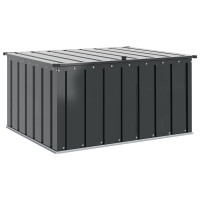 Produktbild för Trädgårdsförvaringslåda Svart 101 x 82 x 50 cm Stål