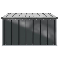 Produktbild för Trädgårdsförvaringslåda Svart 101 x 82 x 50 cm Stål
