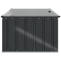 Produktbild för Trädgårdsförvaringslåda Svart 101 x 82 x 50 cm Stål