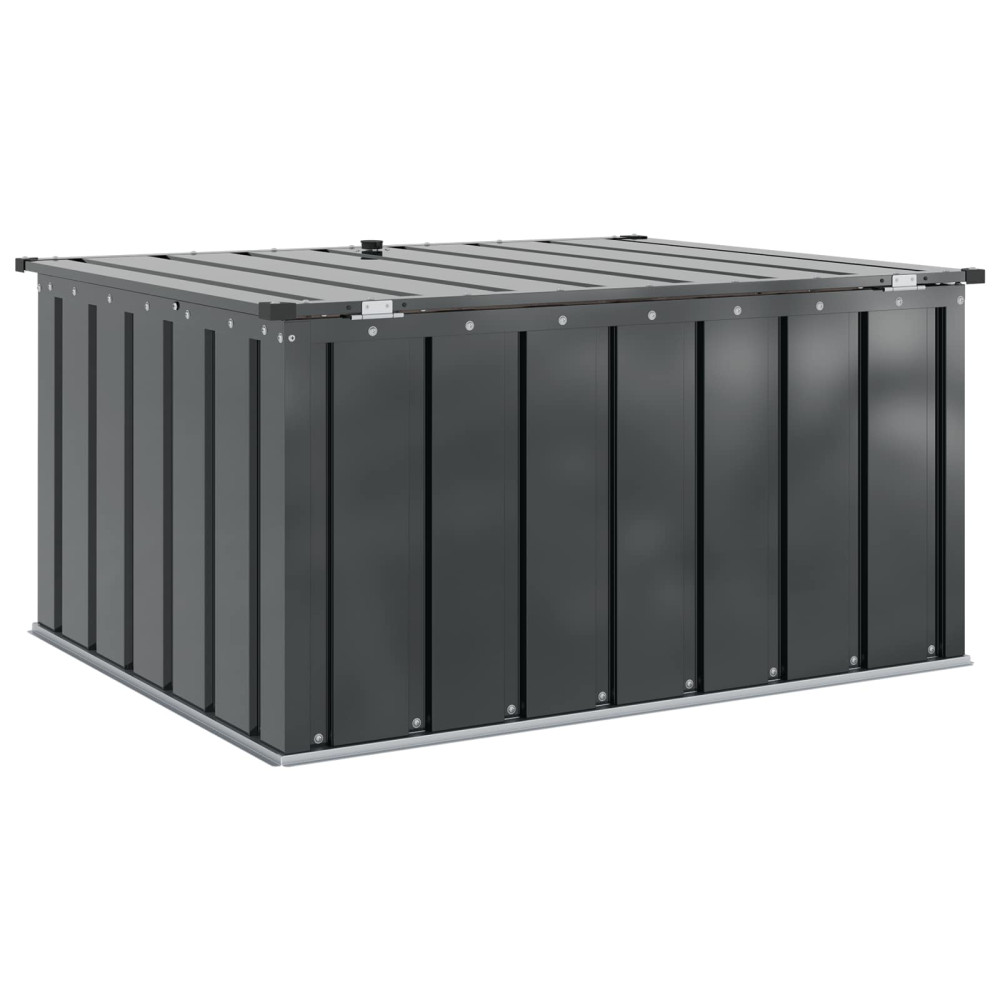 Produktbild för Trädgårdsförvaringslåda Svart 101 x 82 x 50 cm Stål