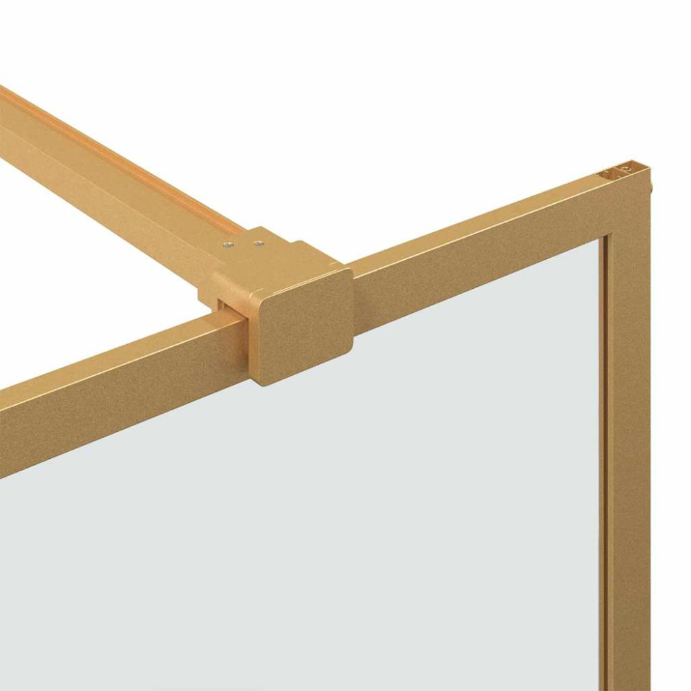 Produktbild för Walk-in Duschvägg Guld 140 x 195 cm härdat glas