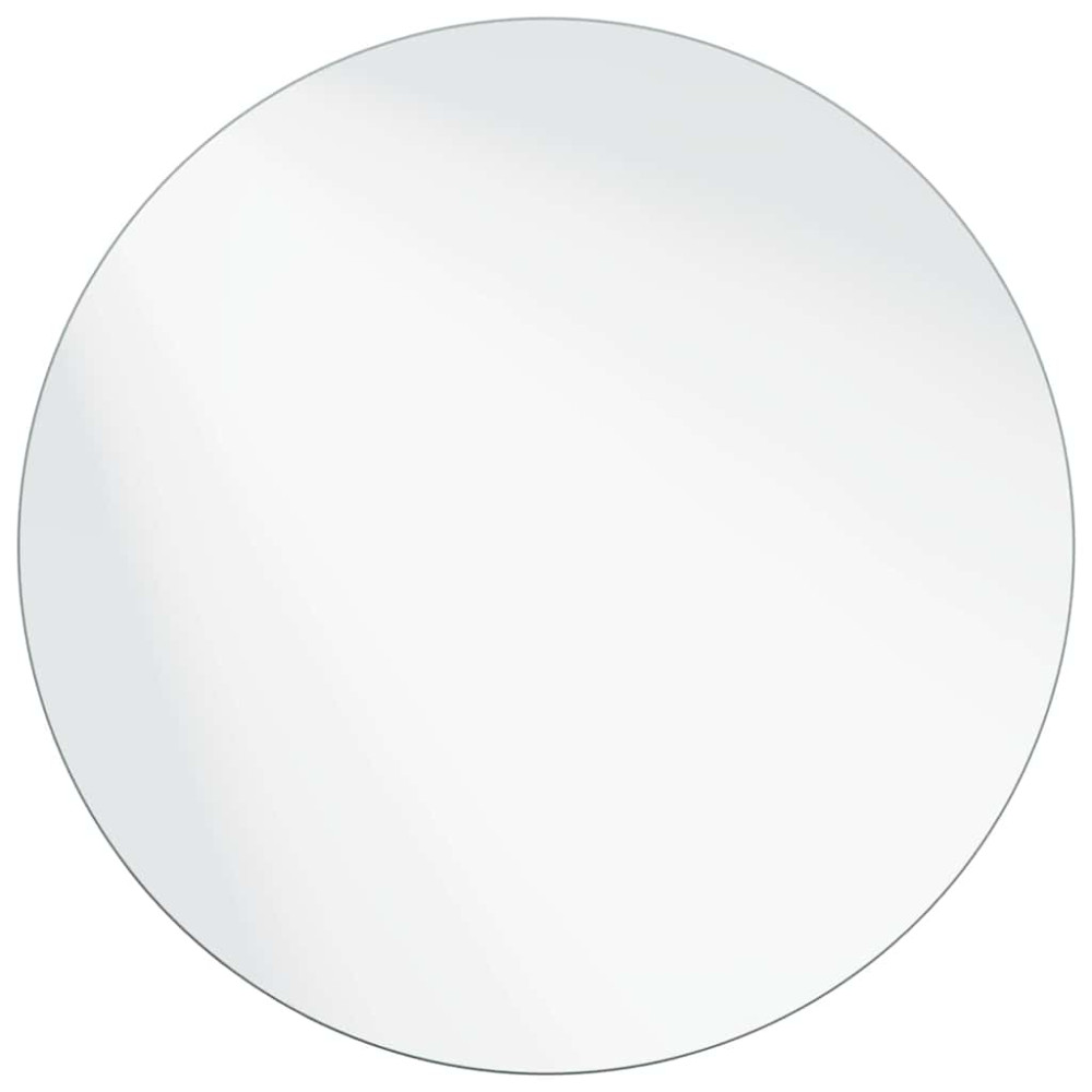 Produktbild för Väggspegel Rund Ø 70 cm härdat glas