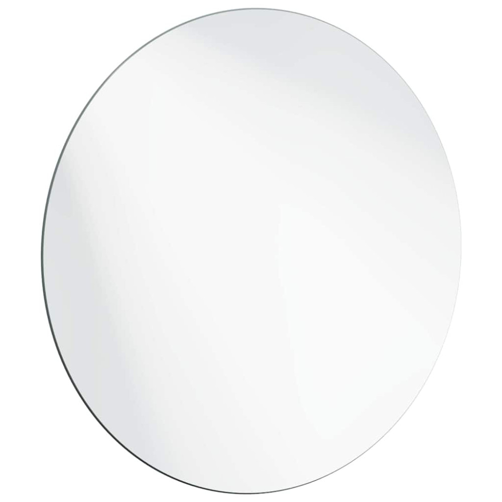 Produktbild för Väggspegel Rund Ø 70 cm härdat glas