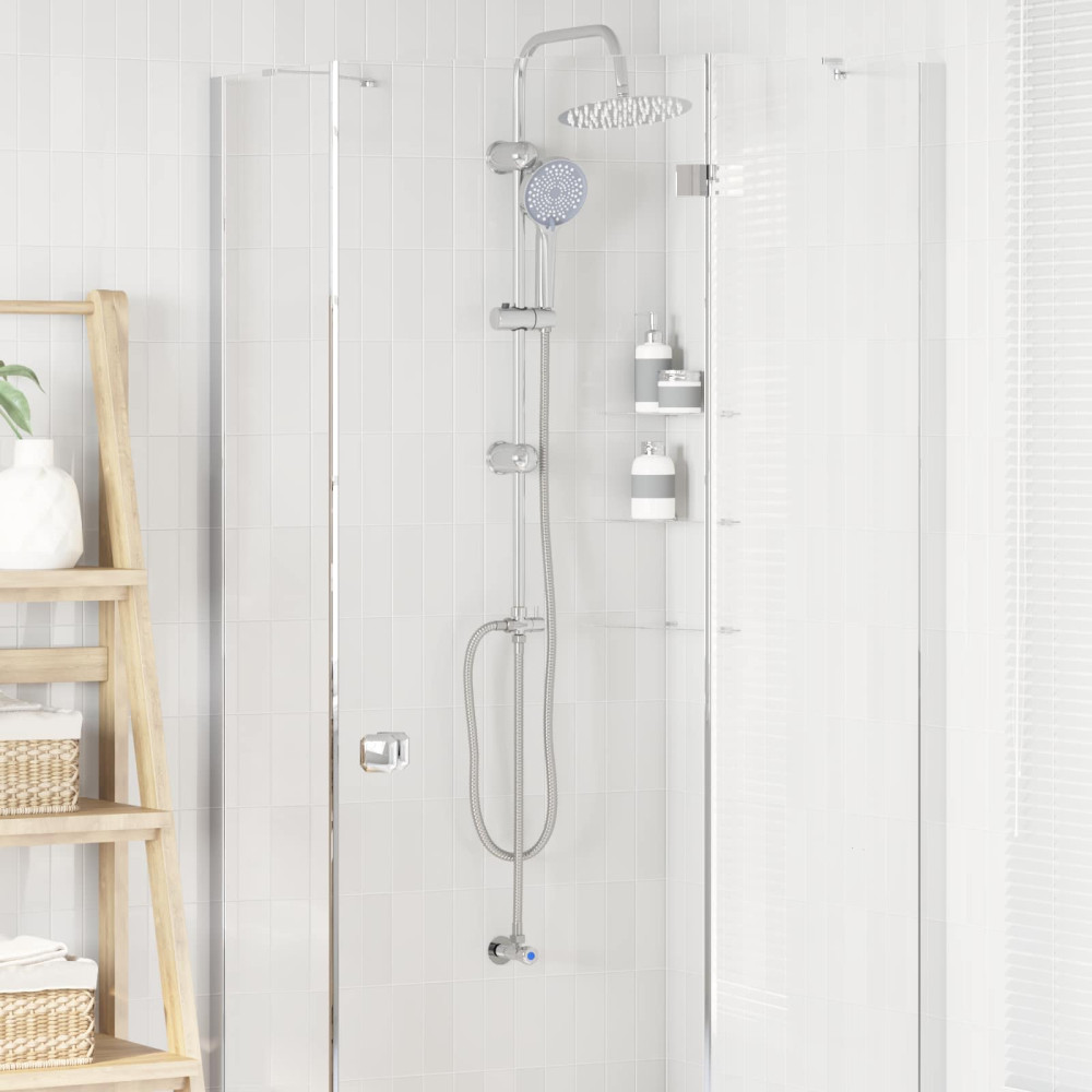 Produktbild för Duschsystem Silver 47 x 20 x 95 cm Rostfritt stål