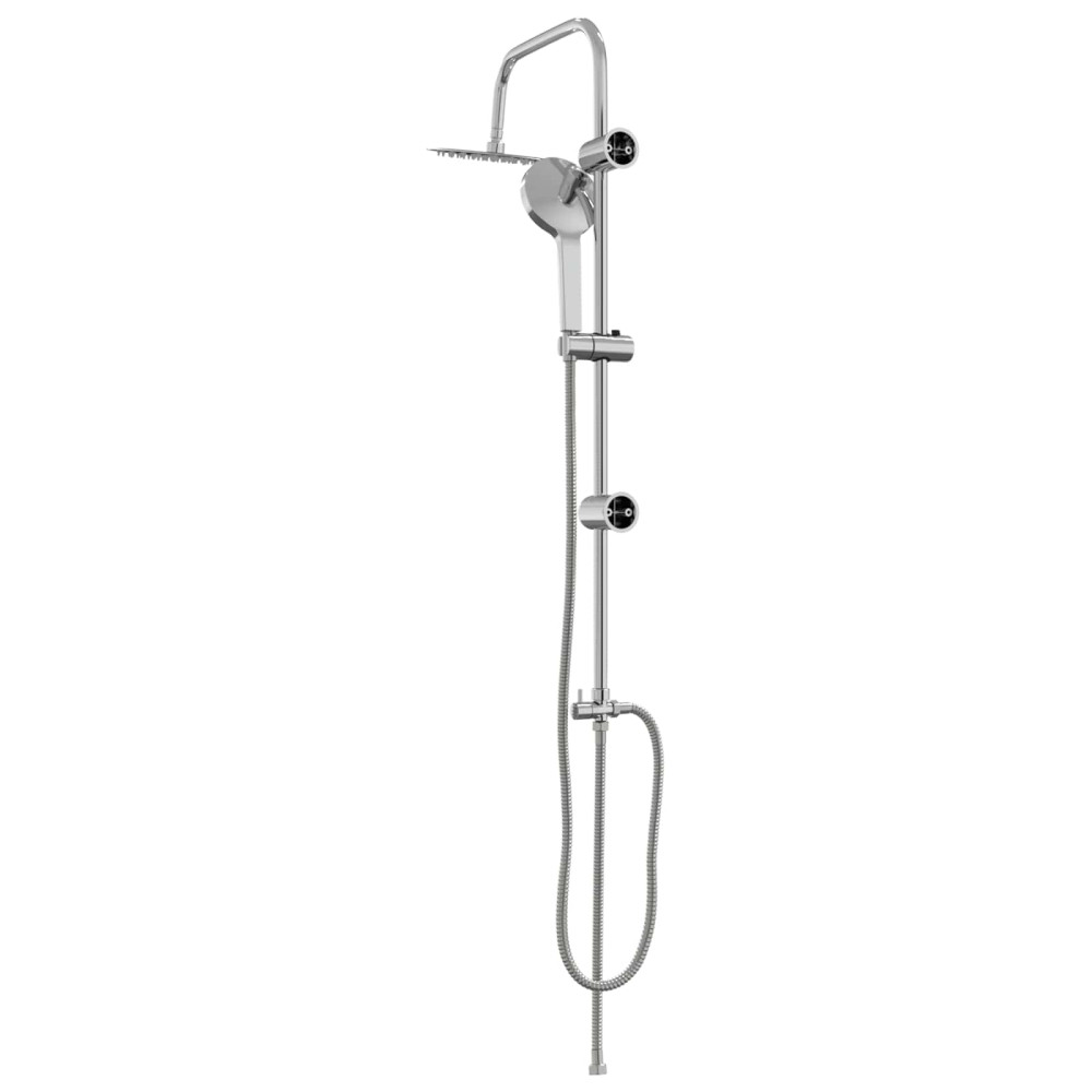 Produktbild för Duschsystem Silver 47 x 20 x 95 cm Rostfritt stål