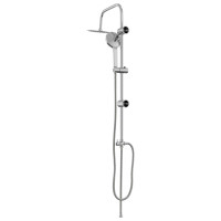 Produktbild för Duschsystem Silver 47 x 20 x 95 cm Rostfritt stål