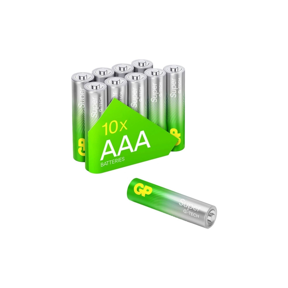 Produktbild för GP Battery 6+4 GP Super Alkaline 1,5V AAA Micro LR03 GPSUP24...