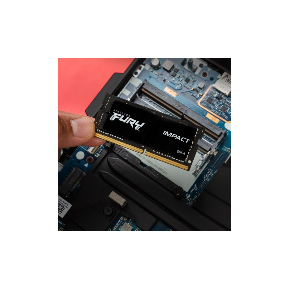 Produktbild för Kingston FURY Impact - DDR4 - modul - 8 GB - SO DIMM 260-pin - 3200 MHz / PC4-25600 - ej buffrad