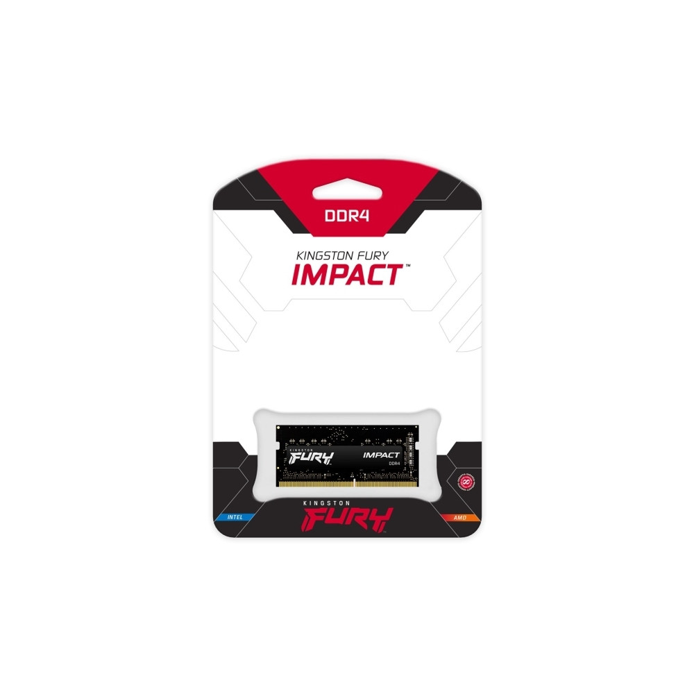 Produktbild för Kingston FURY Impact - DDR4 - modul - 8 GB - SO DIMM 260-pin - 3200 MHz / PC4-25600 - ej buffrad
