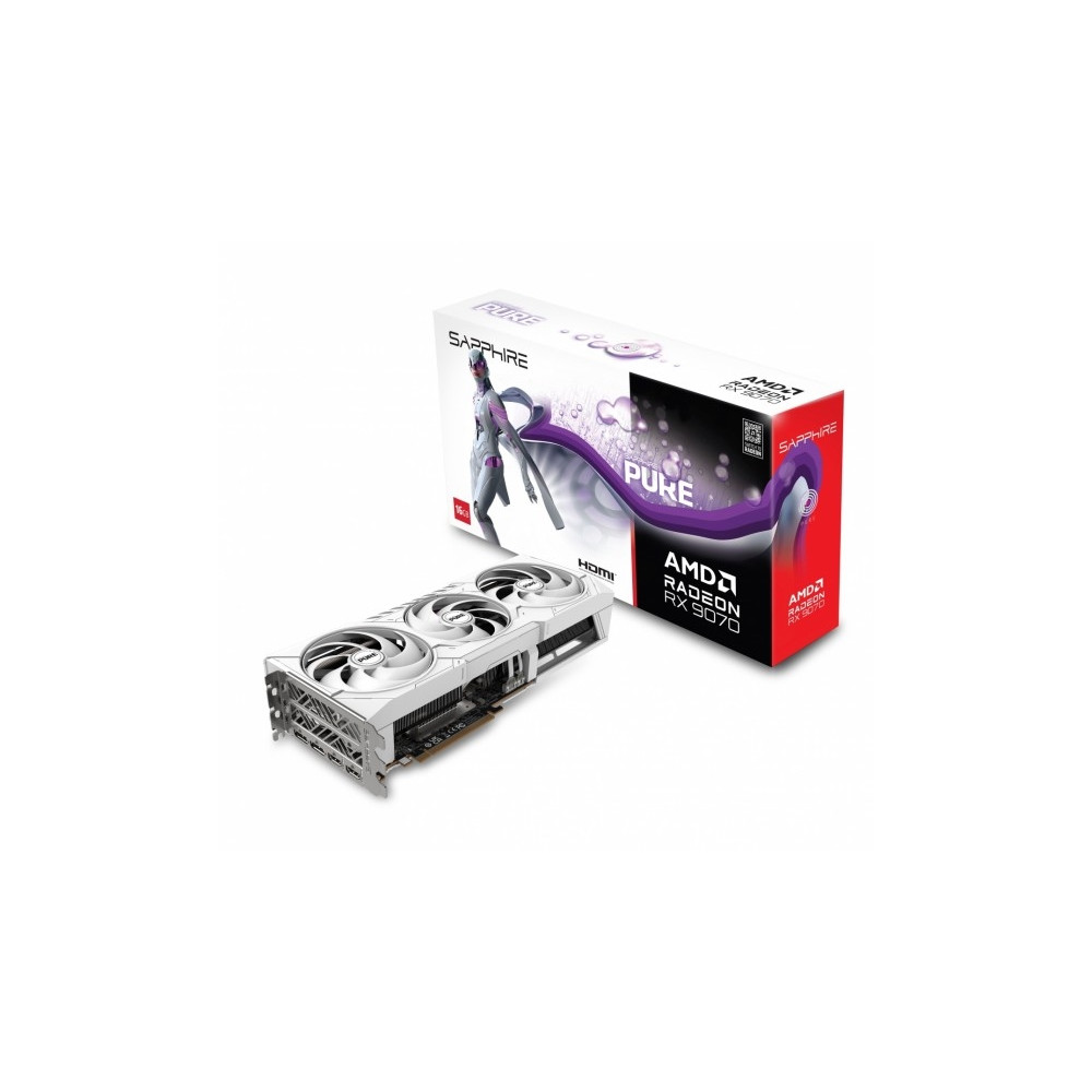 Produktbild för Sapphire Pure Radeon RX 9070 - grafikkort - Radeon RX 9070 - 16 GB