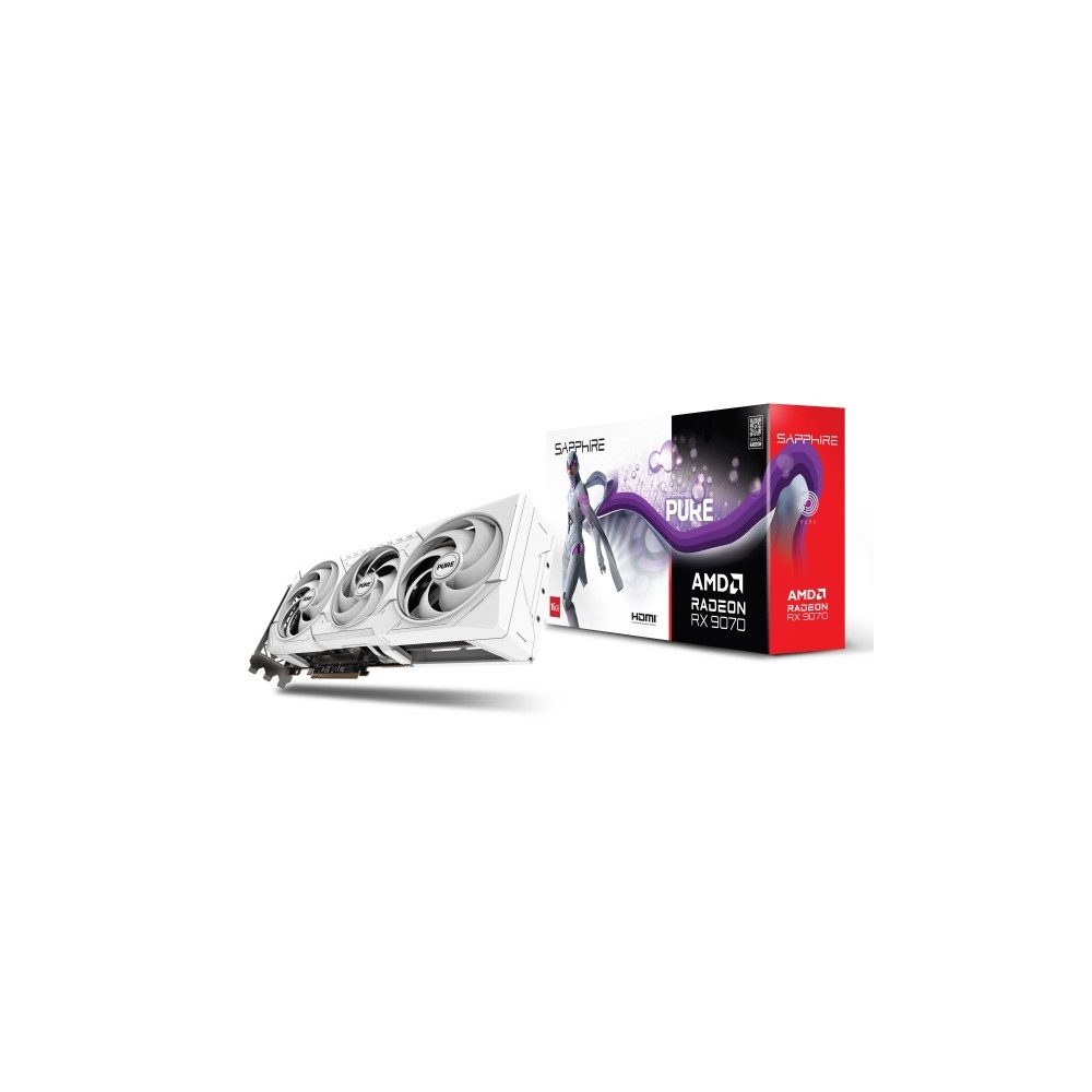 Produktbild för Sapphire Pure Radeon RX 9070 - grafikkort - Radeon RX 9070 - 16 GB