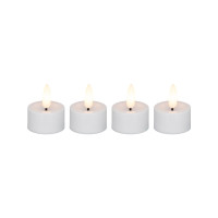 Produktbild för Extra LED-värmeljus, Cozzy, 5 cm, Ø3,9 cm, vit, plast, uppla...