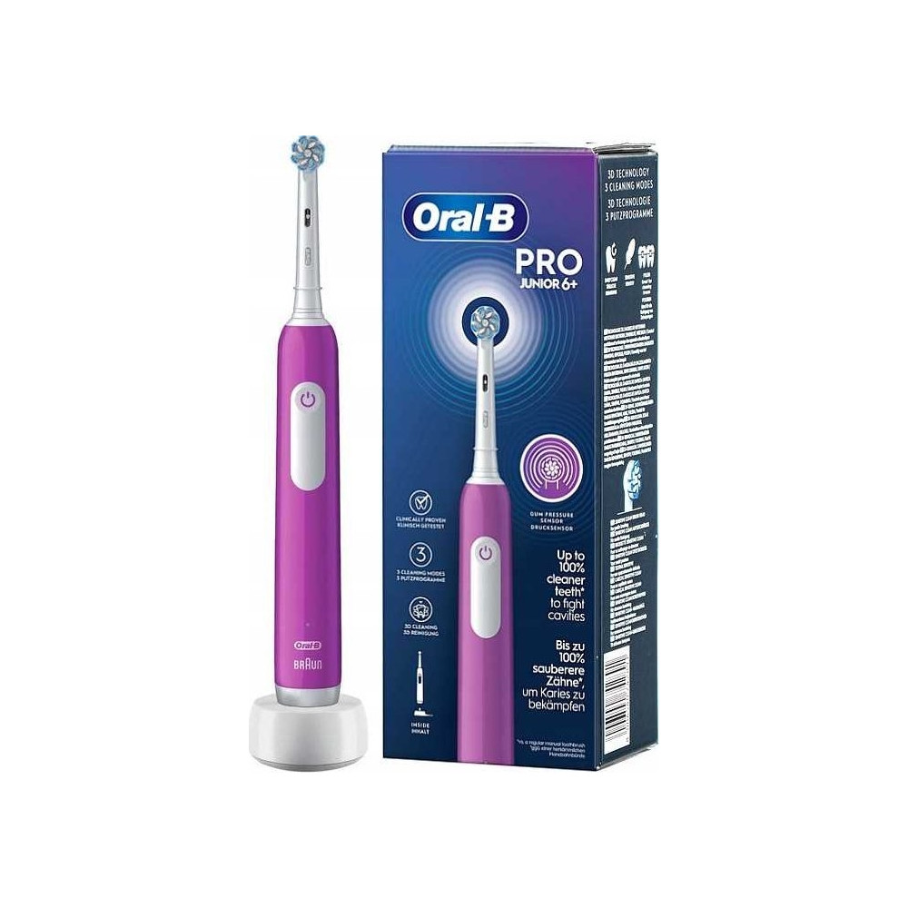 Produktbild för Oral-B Pro Junior - tandborste - lila