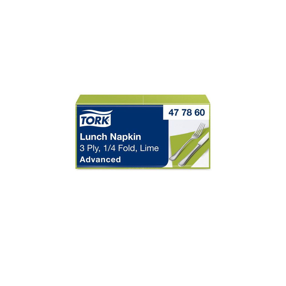 Produktbild för Servett TORK Lunch 3-lags lime 150/fp