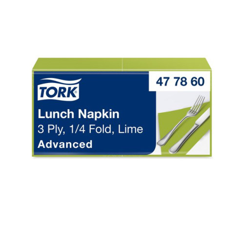 TORK Servett TORK Lunch 3-lags lime 150/fp