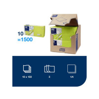 Produktbild för Servett TORK Lunch 3-lags lime 150/fp