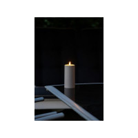 Produktbild för Blockljus KONSTSMIDE LEDtimer beige 15cm