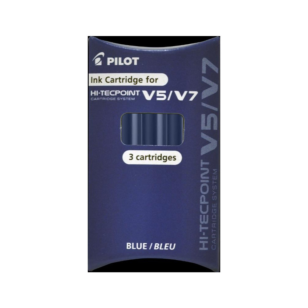 Produktbild för Refill PILOT Hi-Tecpoint V5/V7 blå 3/fp
