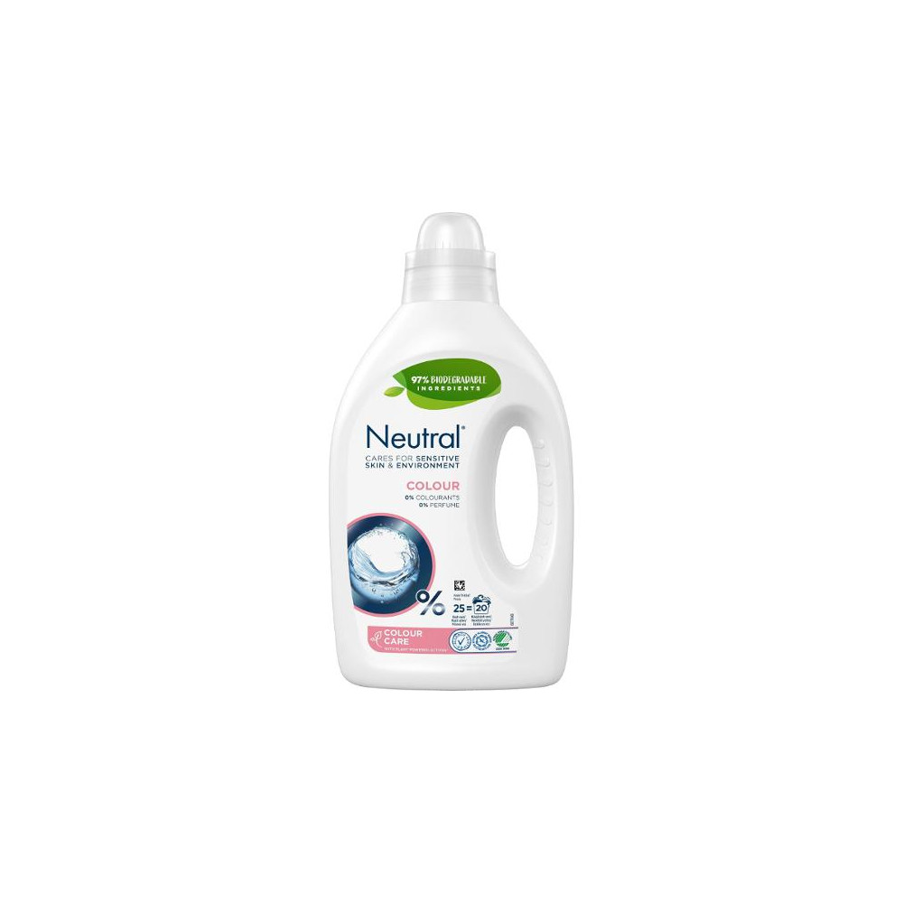 Produktbild för Tvättmedel NEUTRAL Colour flytande 1,25L