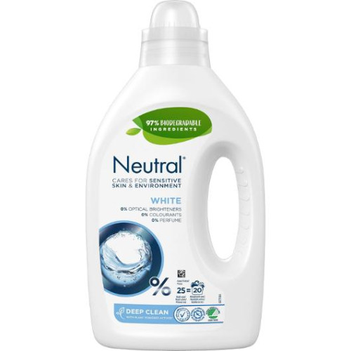 Neutral Tvättmedel NEUTRAL White flytande 1,25L