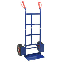 Produktbild för Utökningsbar Handvagn Blå och Röd 57 x 46 x 113 cm Stål