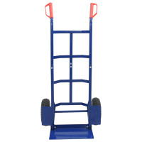 Produktbild för Utökningsbar Handvagn Blå och Röd 57 x 46 x 113 cm Stål