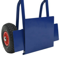 Produktbild för Utökningsbar Handvagn Blå och Röd 49,5 x 53 x 114 cm Stål