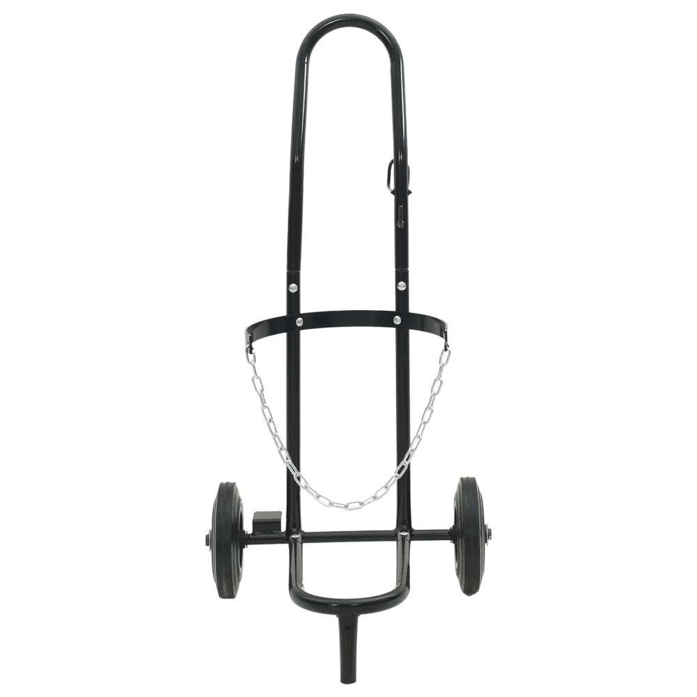 Produktbild för Handvagn Svart och Röd 49 x 49 x 101 cm Stål
