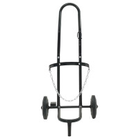 Produktbild för Handvagn Svart och Röd 49 x 49 x 101 cm Stål