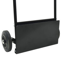 Produktbild för Handvagn Svart och Röd 63 x 43,5 x 110 cm Stål