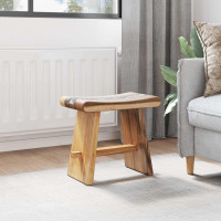 Produktbild för Duschpall Naturfärg 50 x 30 x 44 cm Massivt Suarträd