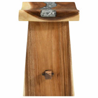 Produktbild för Duschpall Naturfärg 50 x 30 x 44 cm Massivt Suarträd