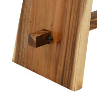 Produktbild för Duschpall Naturfärg 50 x 30 x 44 cm Massivt Suarträd