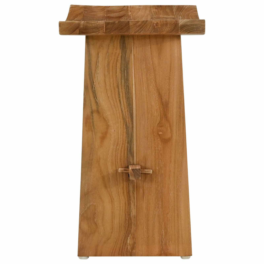 Produktbild för Badrumspall Brun 50 x 29,5 x 50,5 cm Massivt teakträ