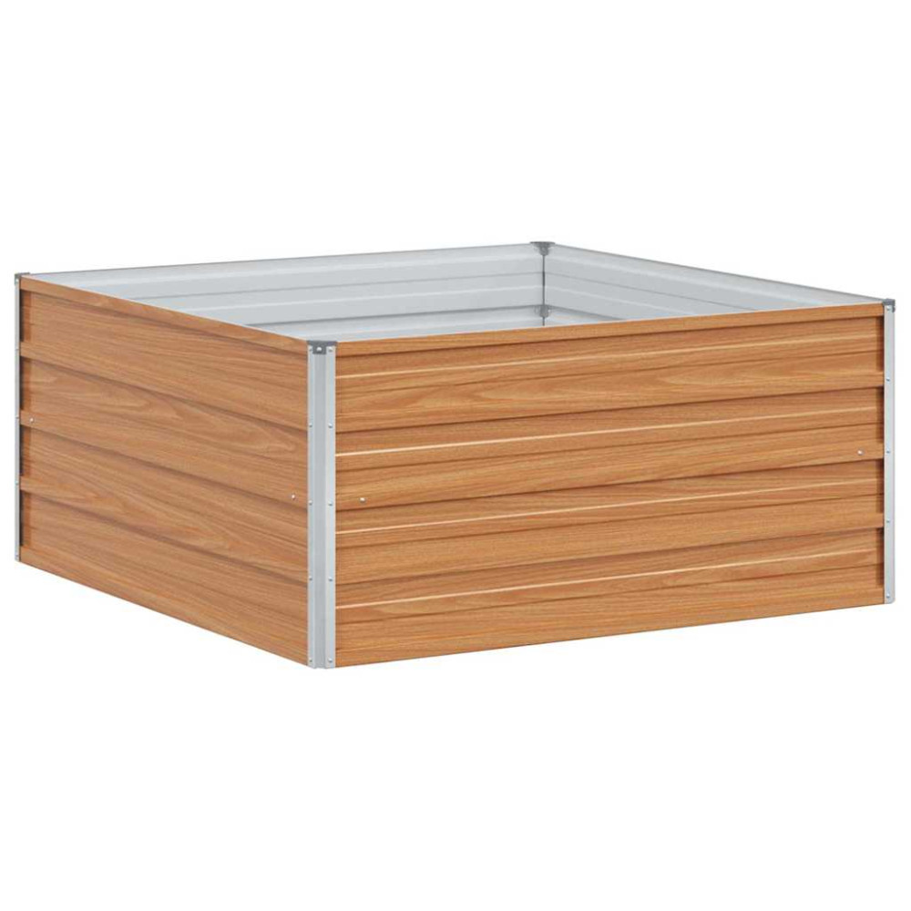 Produktbild för Upphöjd odlingslåda Ljusbrun 100 x 100 x 45 cm