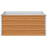 Produktbild för Upphöjd odlingslåda Ljusbrun 100 x 100 x 45 cm