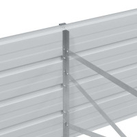 Produktbild för Upphöjd odlingslåda Ljusbrun 480 x 80 x 45 cm Galvaniserat stål