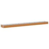 Produktbild för Upphöjd odlingslåda 775 x 100 x 36 cm Galvaniserat Stål