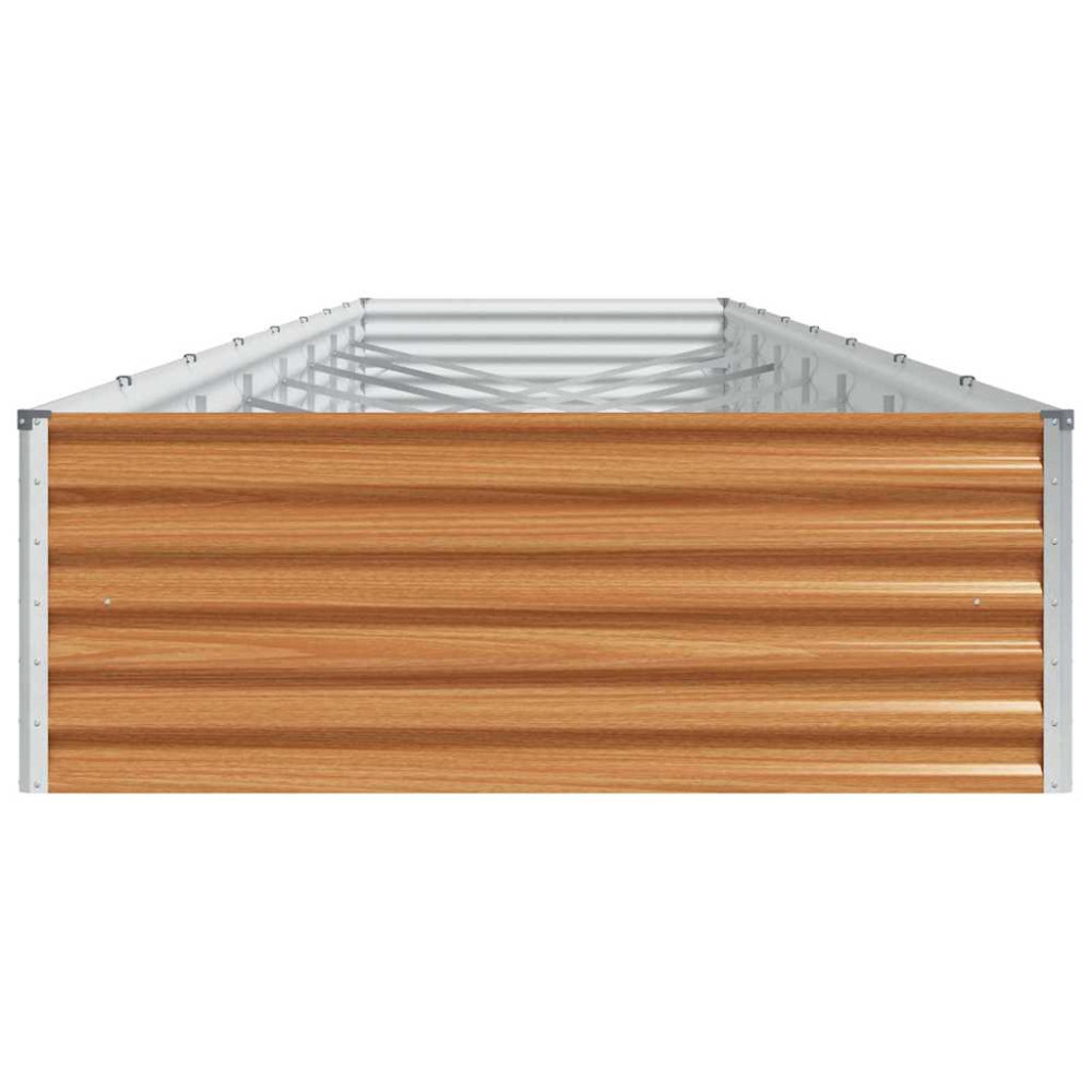 Produktbild för Upphöjd odlingslåda 775 x 100 x 36 cm Galvaniserat Stål