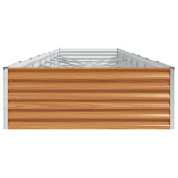 Produktbild för Upphöjd odlingslåda 775 x 100 x 36 cm Galvaniserat Stål