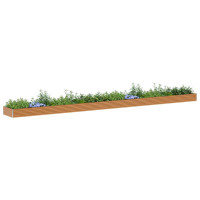 Produktbild för Upphöjd odlingslåda 970 x 100 x 36 cm Galvaniserat Stål